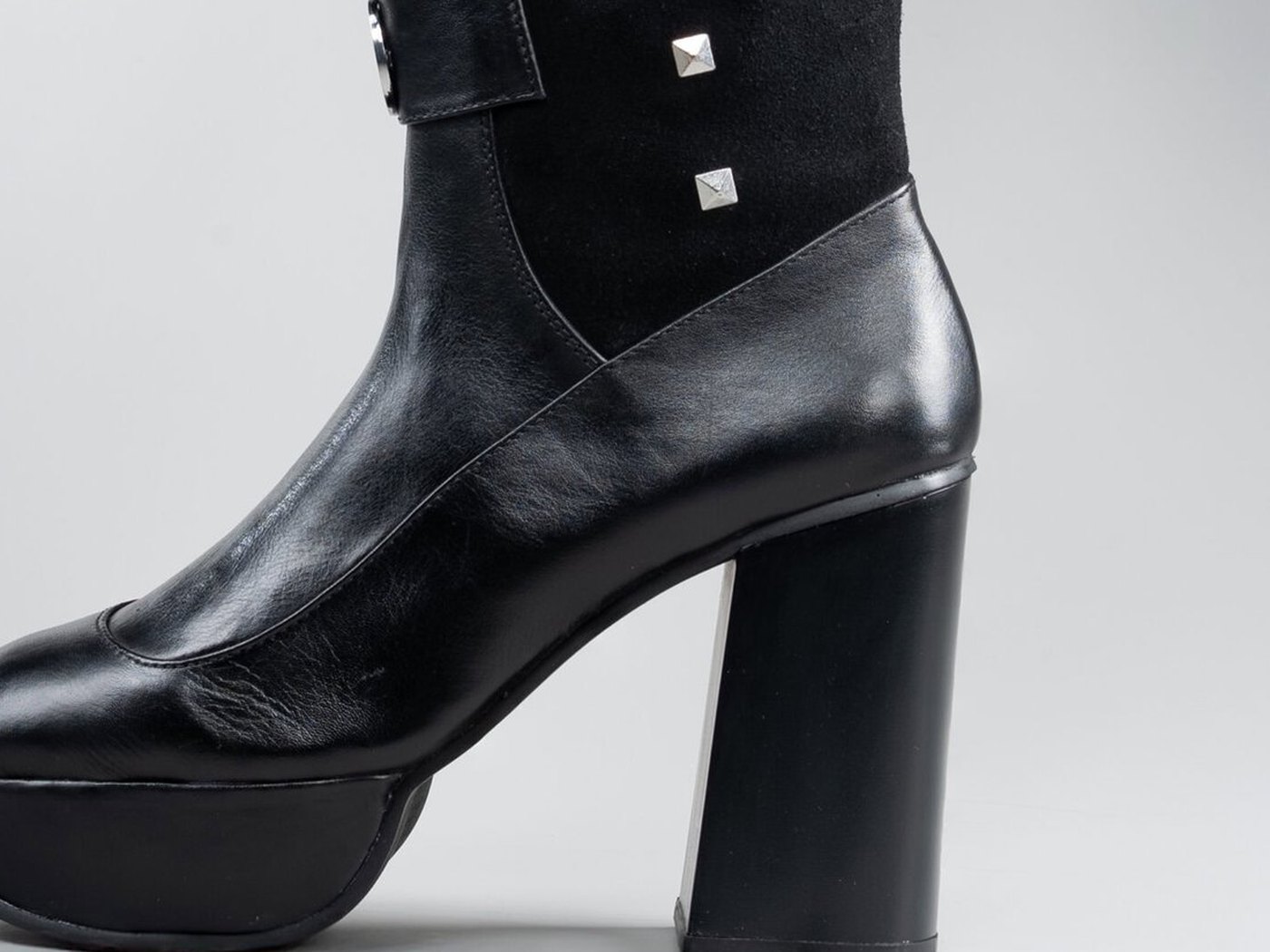 Macro of the platform and heel on the Valentina