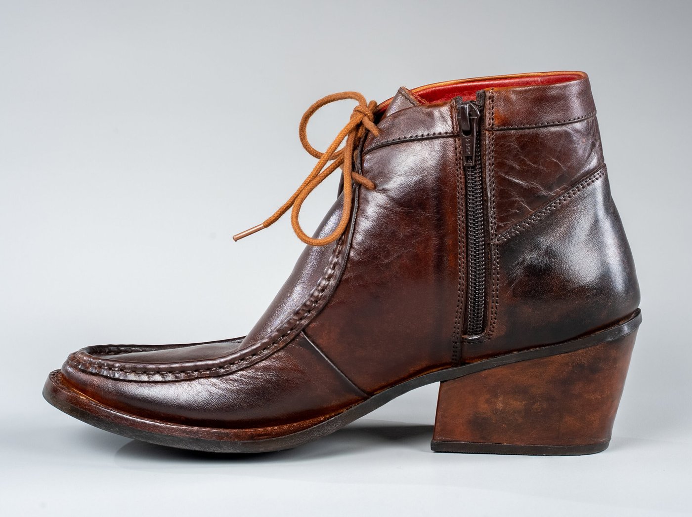 The Florence, inside side-zip and stacked heel