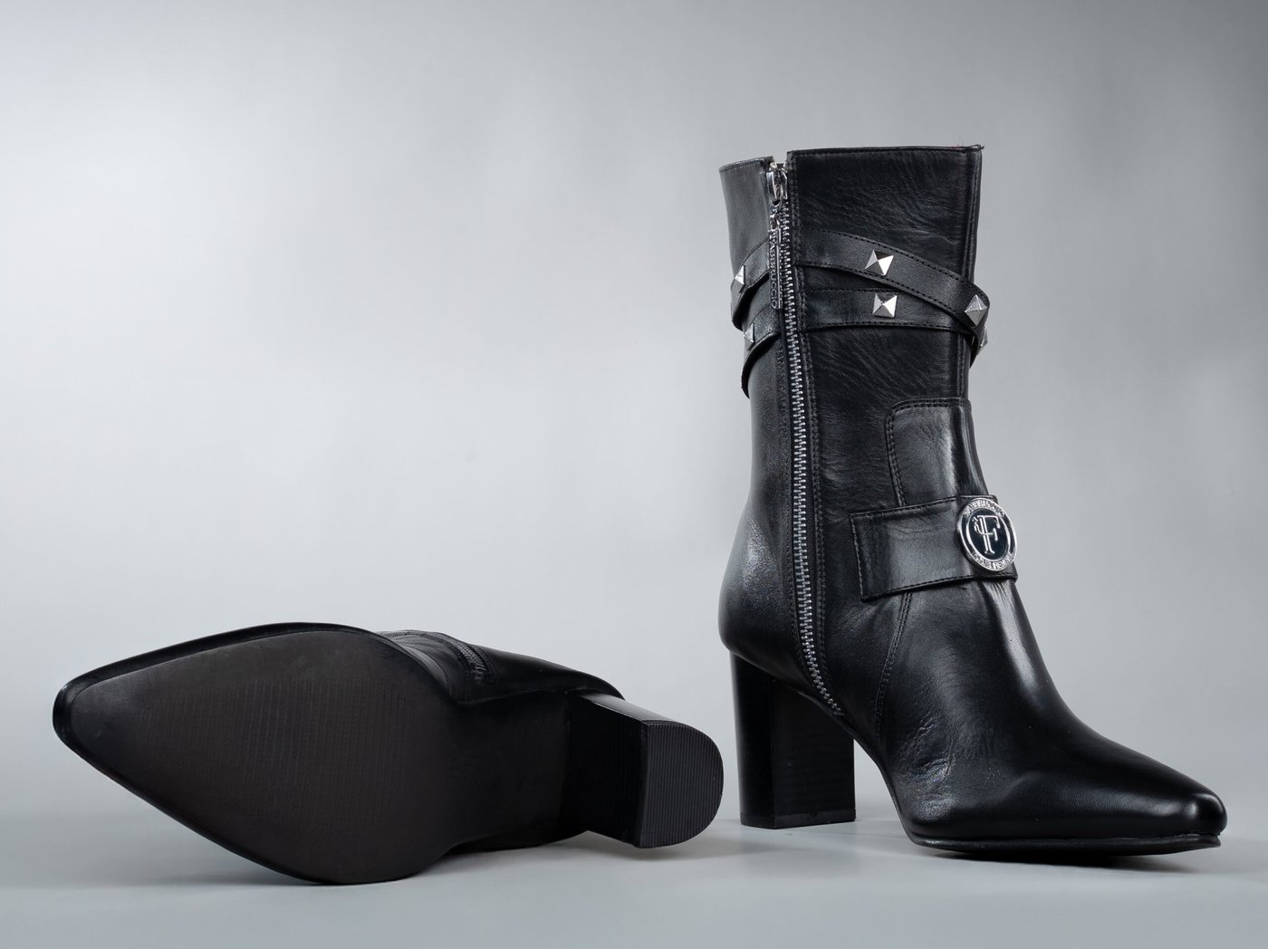The Paris, rubber outsole and block heel