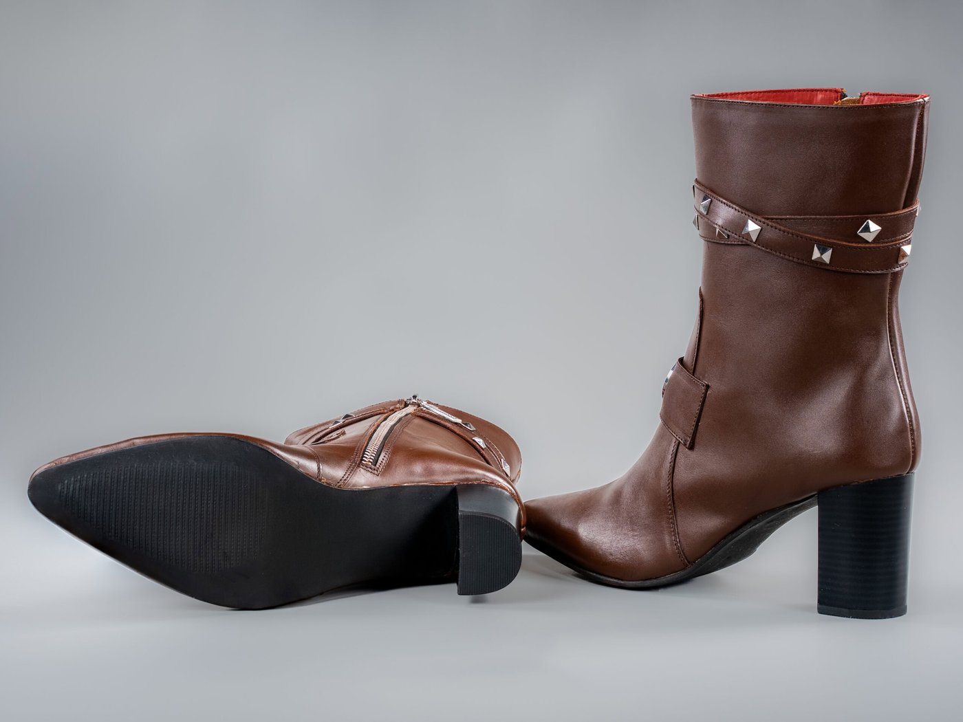 The Paris, rubber outsole and block heel